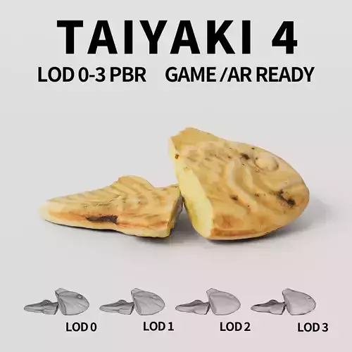 Cut Taiyaki ver4 3D model