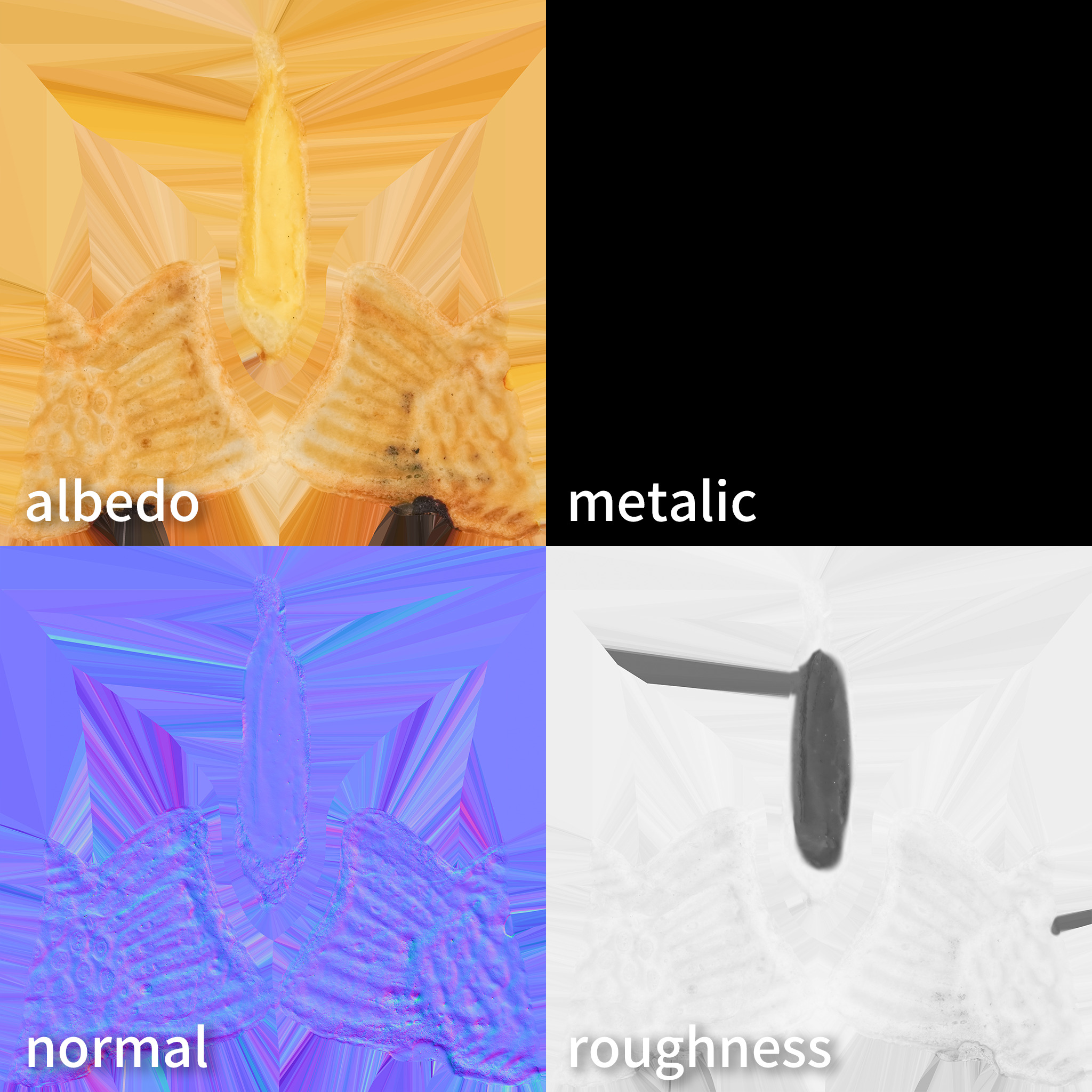 Cut Taiyaki ver4 3D model Low-poly 3D model_18