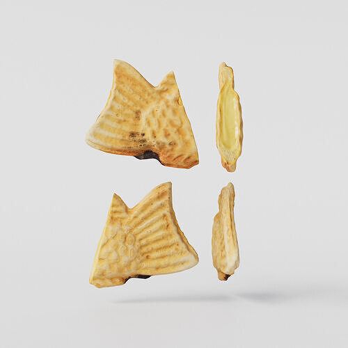 Cut Taiyaki ver4 3D model Low-poly 3D model 5