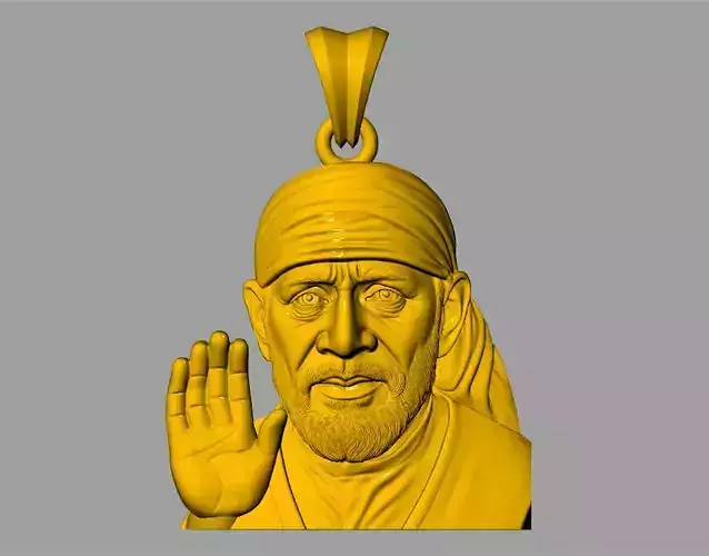 SAI BABA PENDENT 3D print model