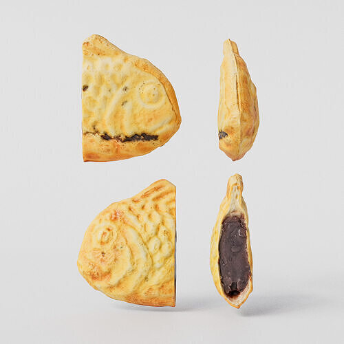 Taiyaki 3D model Bundle Pack 1 Low-poly 3D model 7