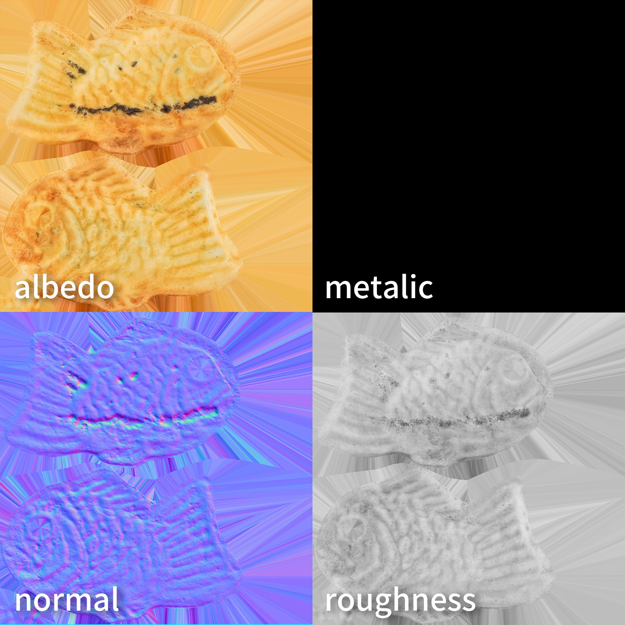 Taiyaki 3D model Bundle Pack 1 Low-poly 3D model_29