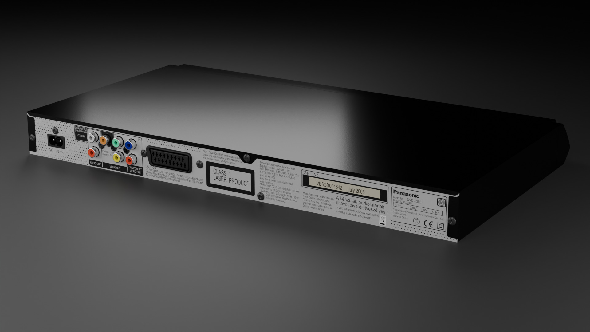 Panasonic DVD S295 3D model_3