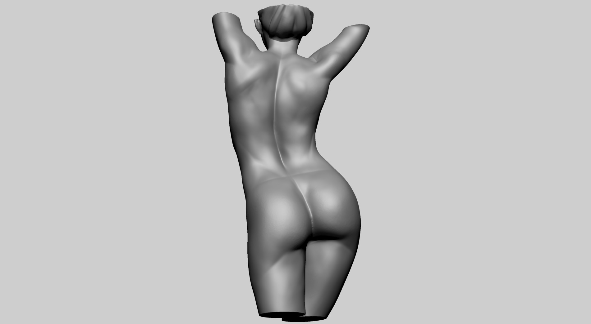 Female Torso C 3D model_10