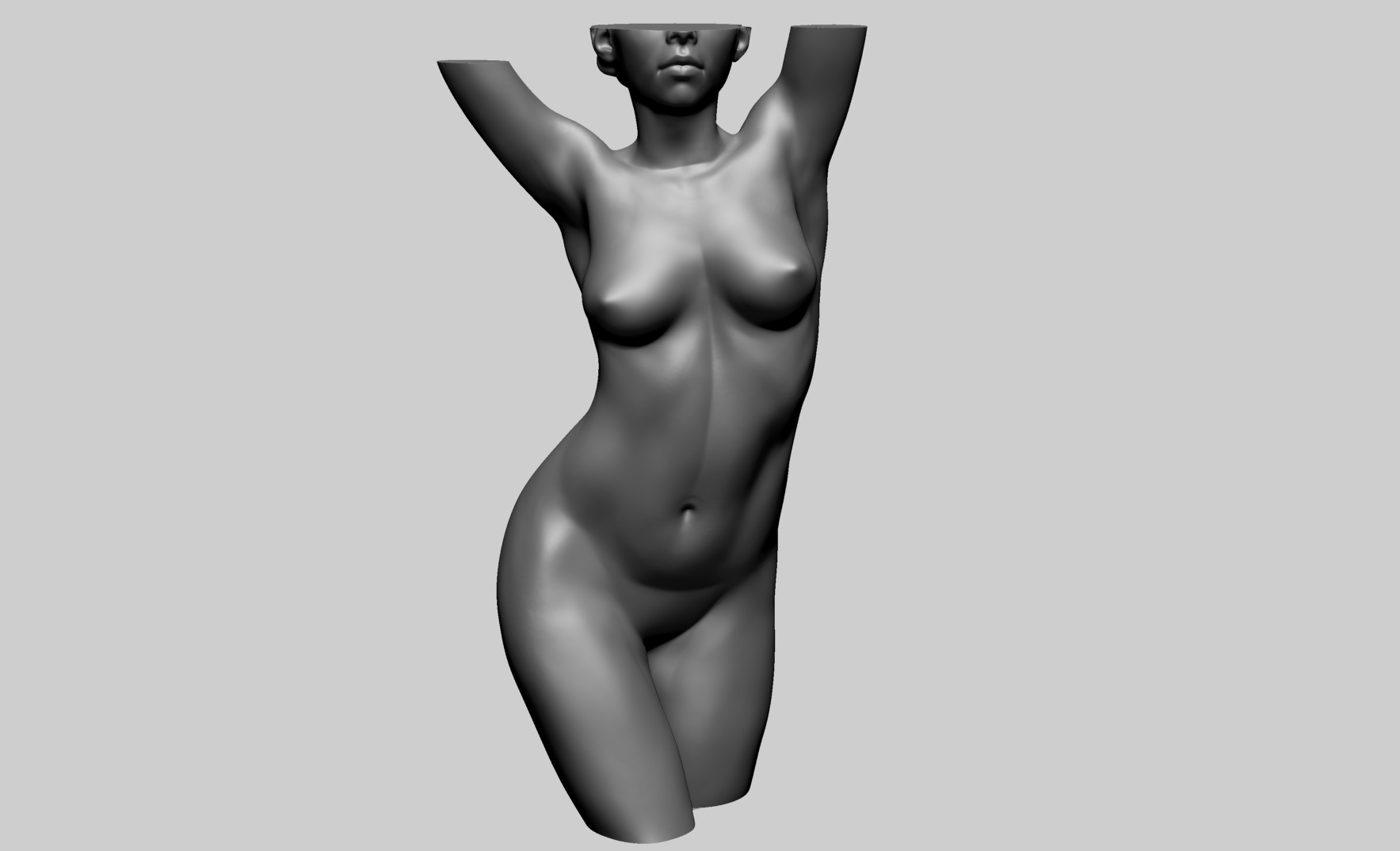 Female Torso C 3D model_2