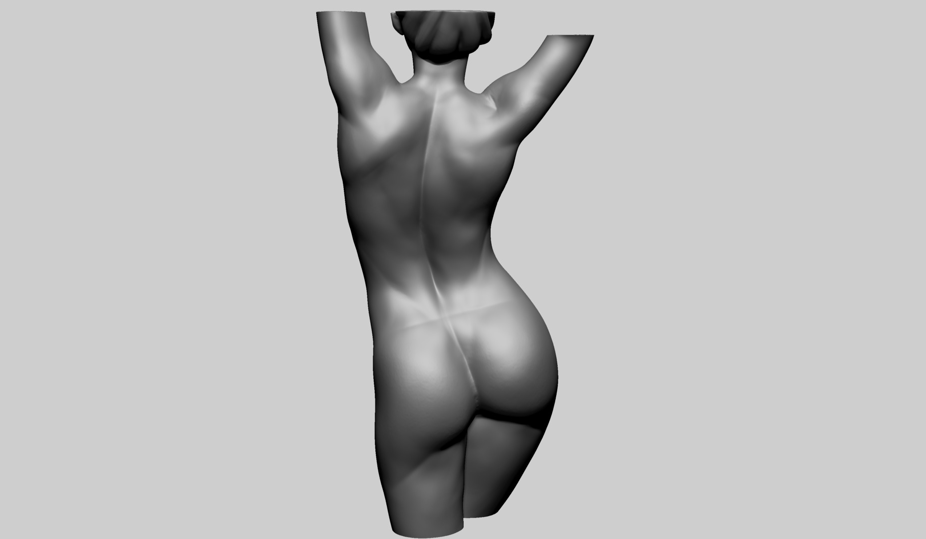 Female Torso C 3D model_3