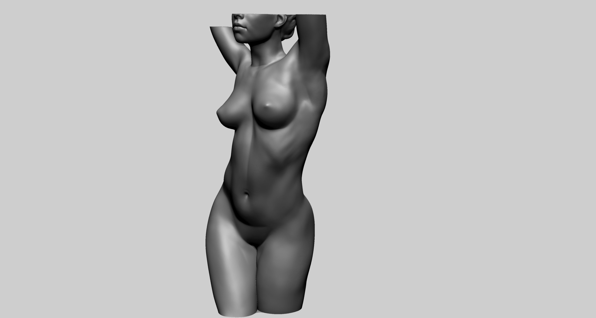 Female Torso C 3D model_4