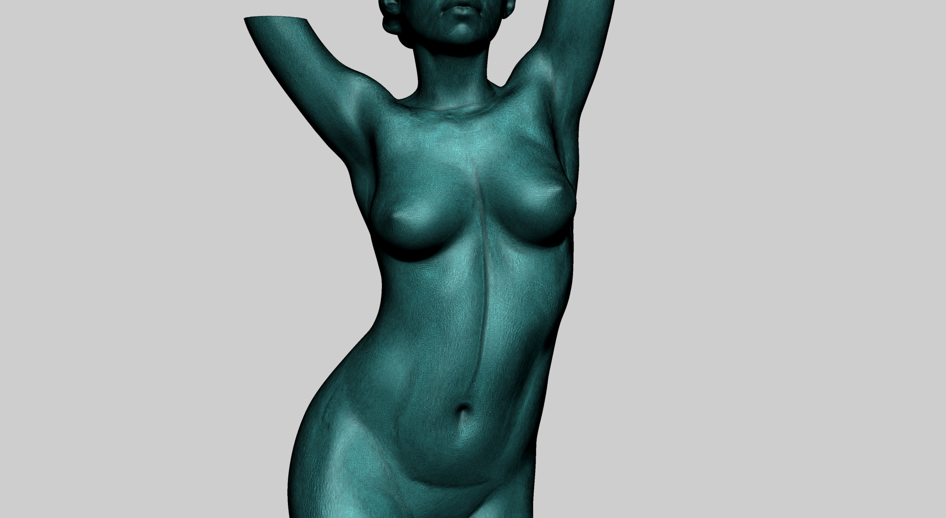 Female Torso C 3D model_12