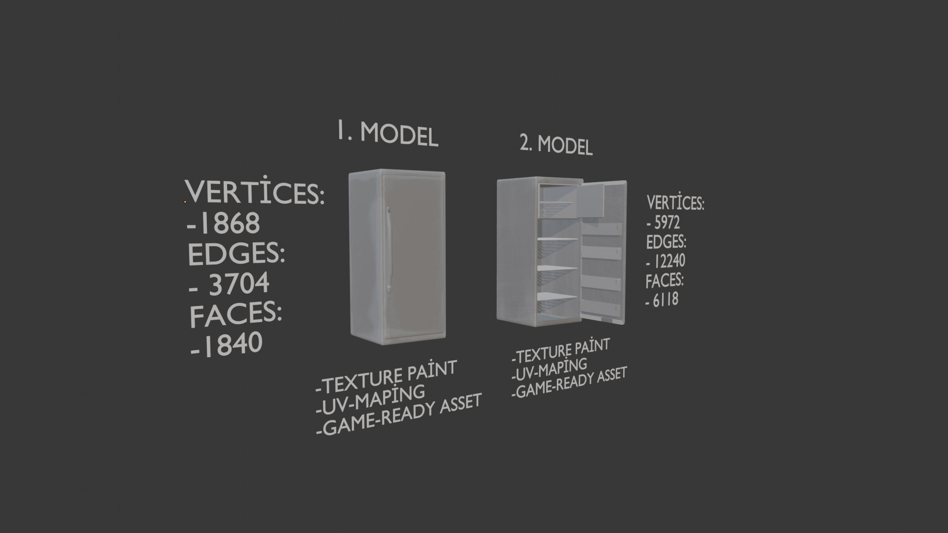 freezer Free low-poly 3D model_2