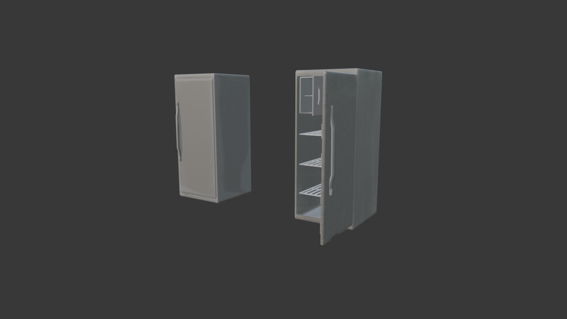 freezer Free low-poly 3D model_4