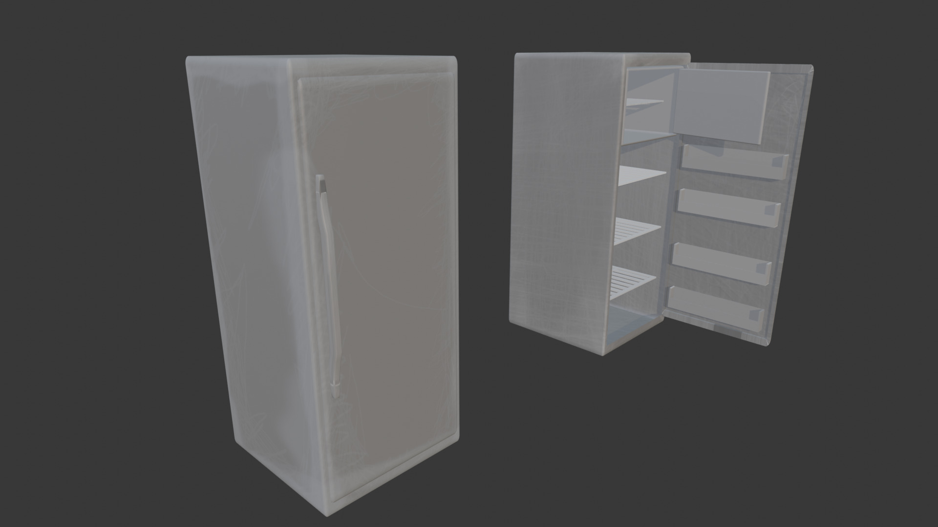 freezer Free low-poly 3D model_3