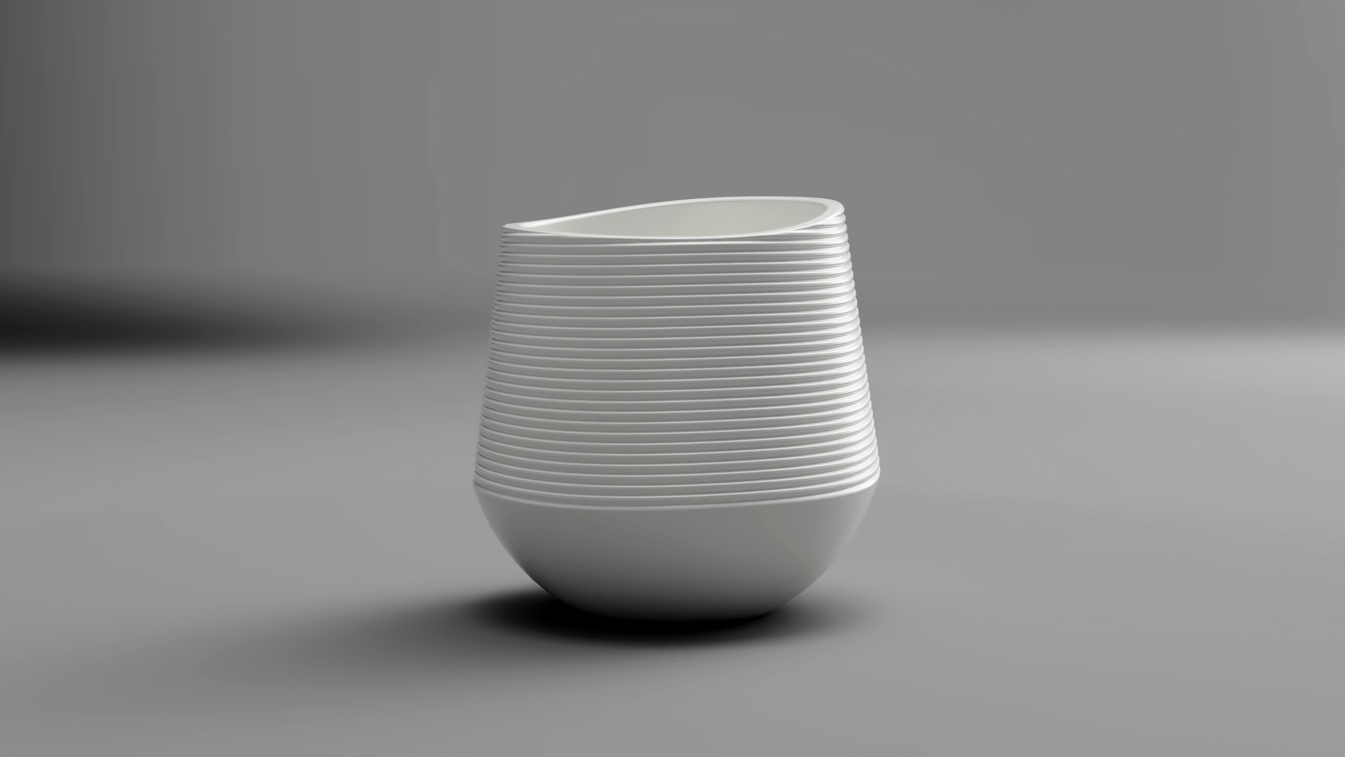 Coconut Shell Pot 3D Model Tropical Planter STL File 3D print model_9