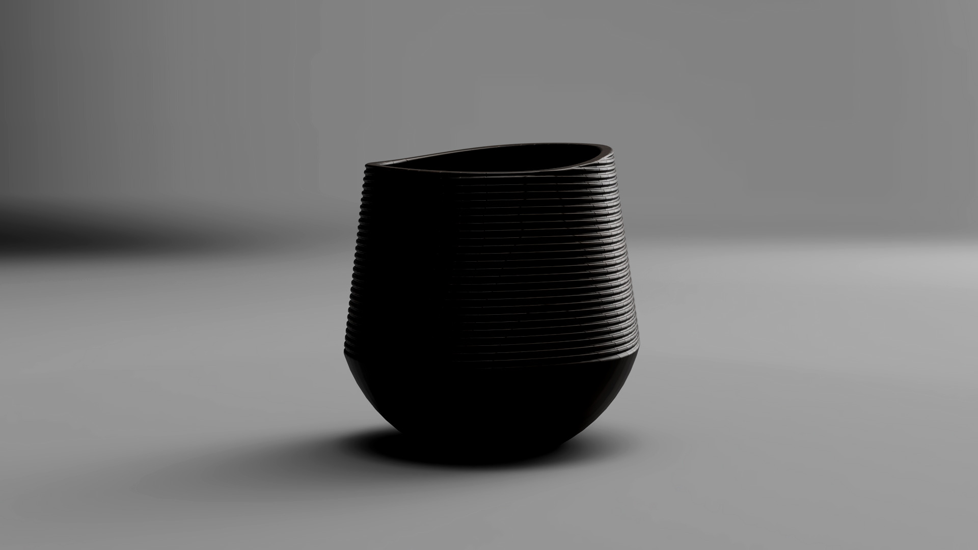 Coconut Shell Pot 3D Model Tropical Planter STL File 3D print model_8