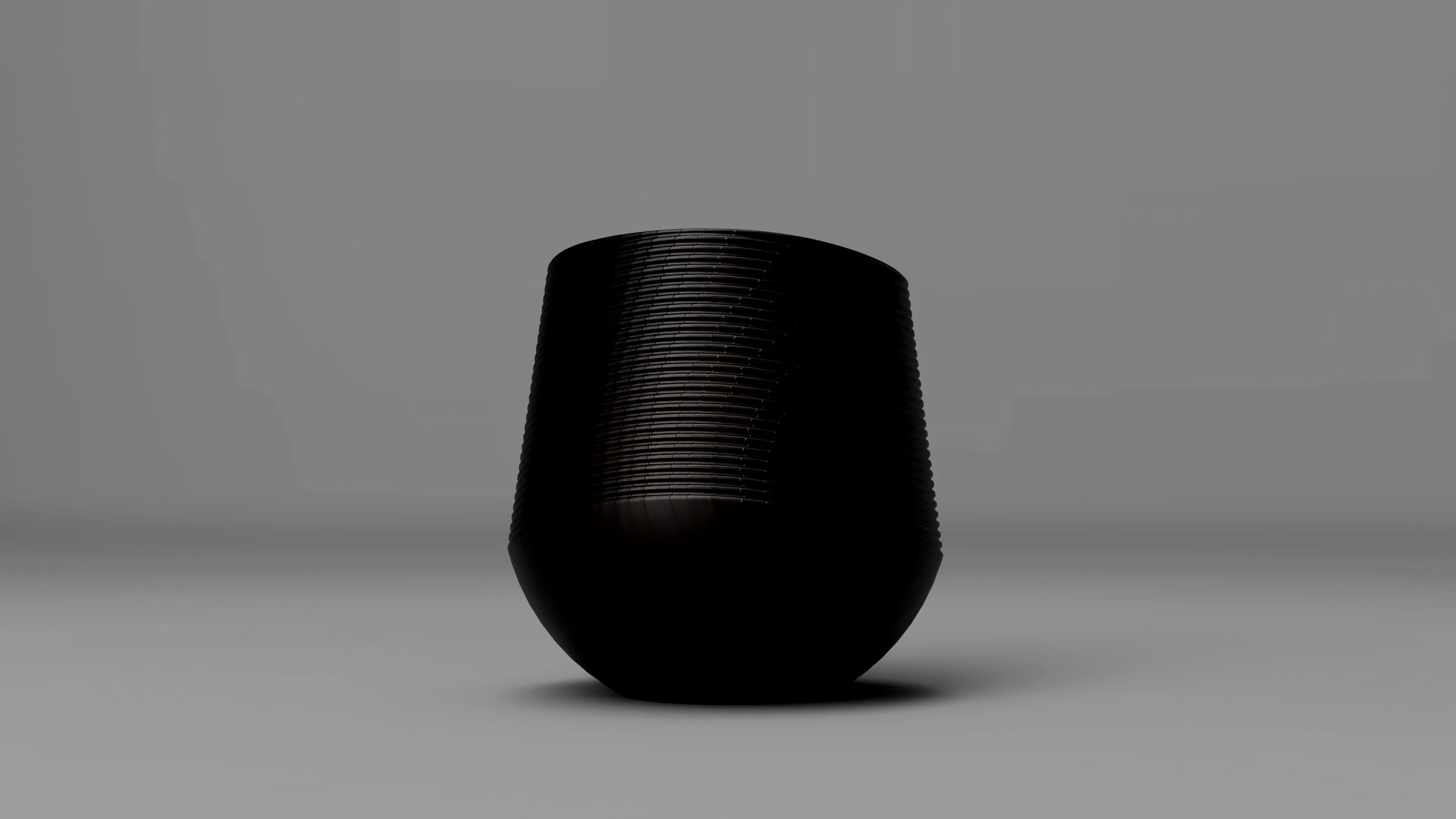 Coconut Shell Pot 3D Model Tropical Planter STL File 3D print model_7