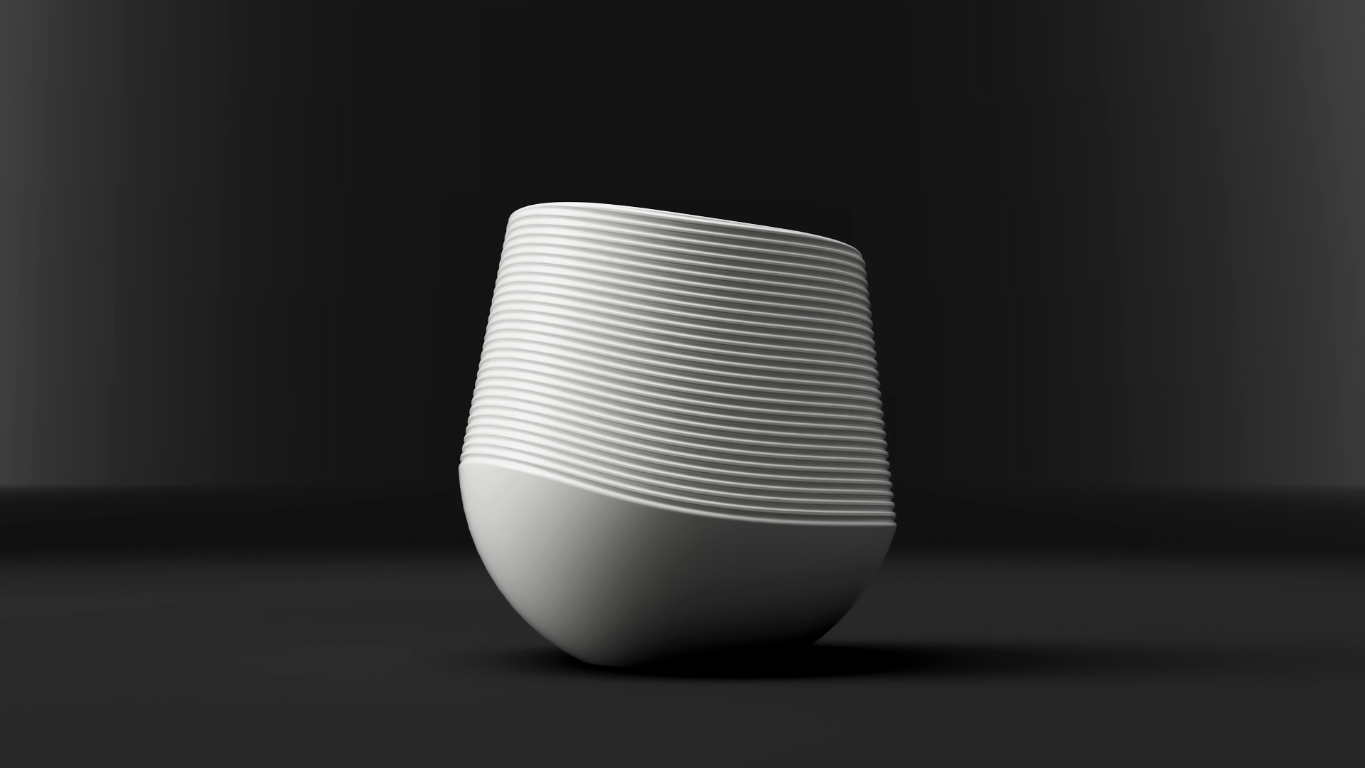 Coconut Shell Pot 3D Model Tropical Planter STL File 3D print model_3