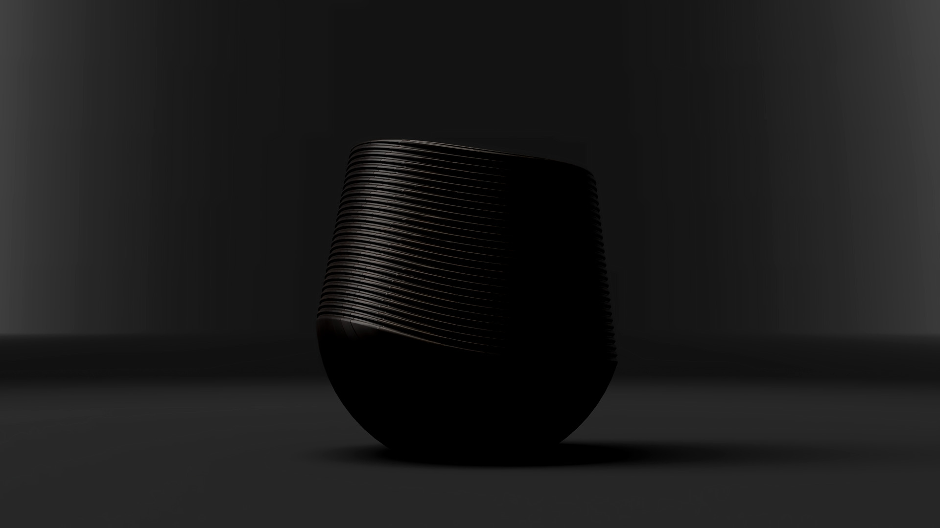 Coconut Shell Pot 3D Model Tropical Planter STL File 3D print model_2