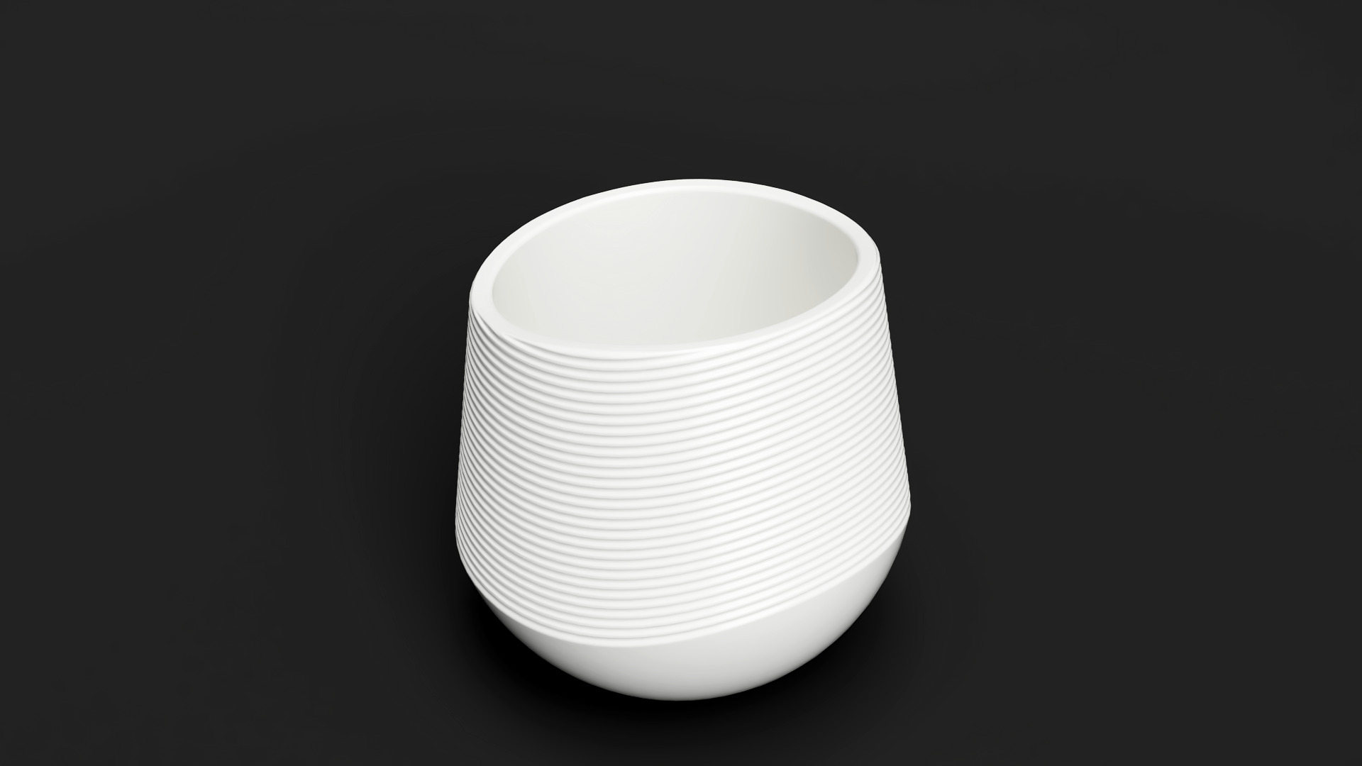 Coconut Shell Pot 3D Model Tropical Planter STL File 3D print model_6