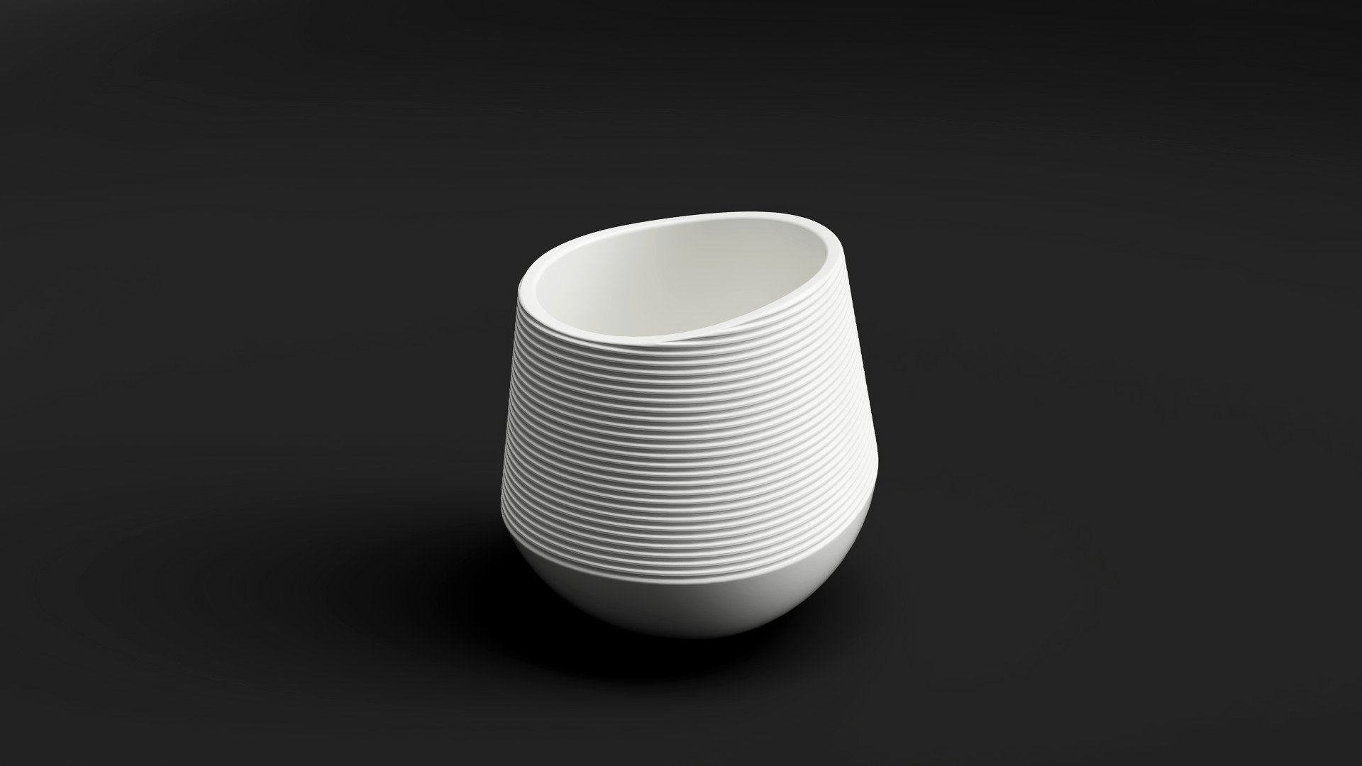 Coconut Shell Pot 3D Model Tropical Planter STL File 3D print model_4