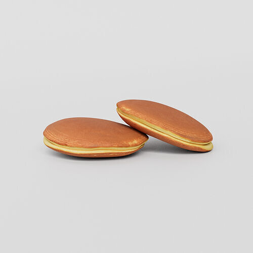 Dorayaki 3D model Bundle Pack Low-poly 3D model 2