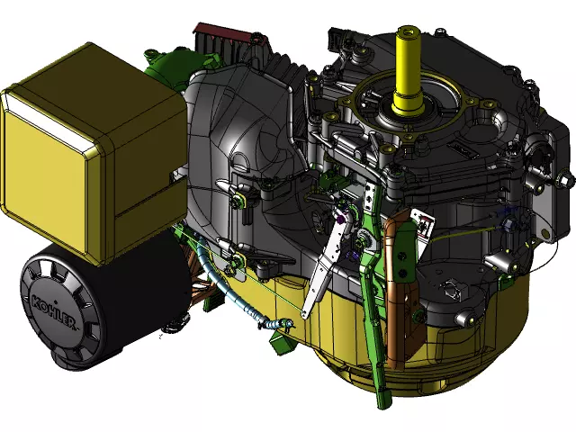 Motor Kohler CH440 Baja SAE Low-poly 3D model