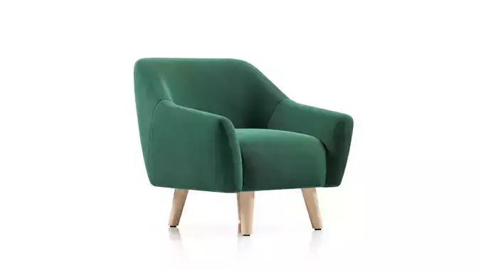 West Elm Linus Kids Armchair 3D model