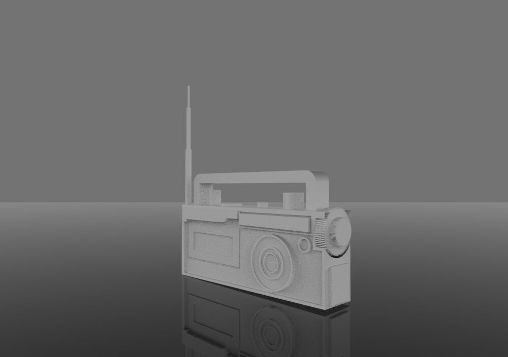 Vintages Radio 3D print model_1