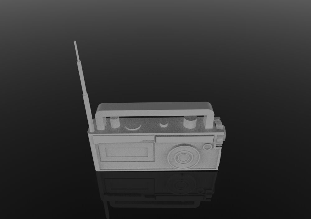 Vintages Radio 3D print model_2
