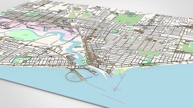 Cityscape Lorain County Ohio United States 3D model 5