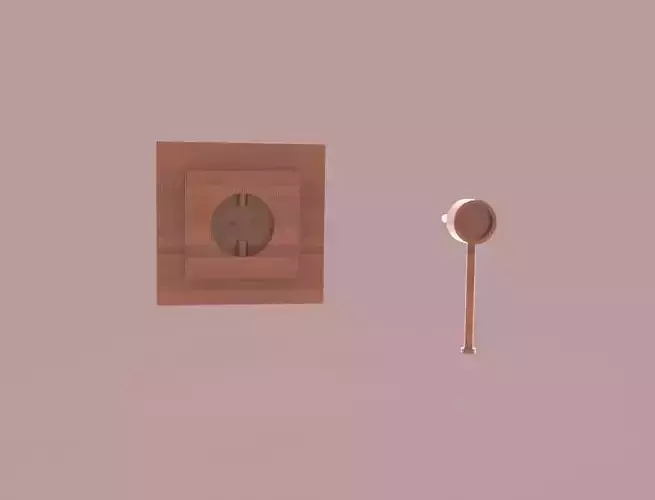 Socket Plug Inserted Elecrical Outlet  3D print model