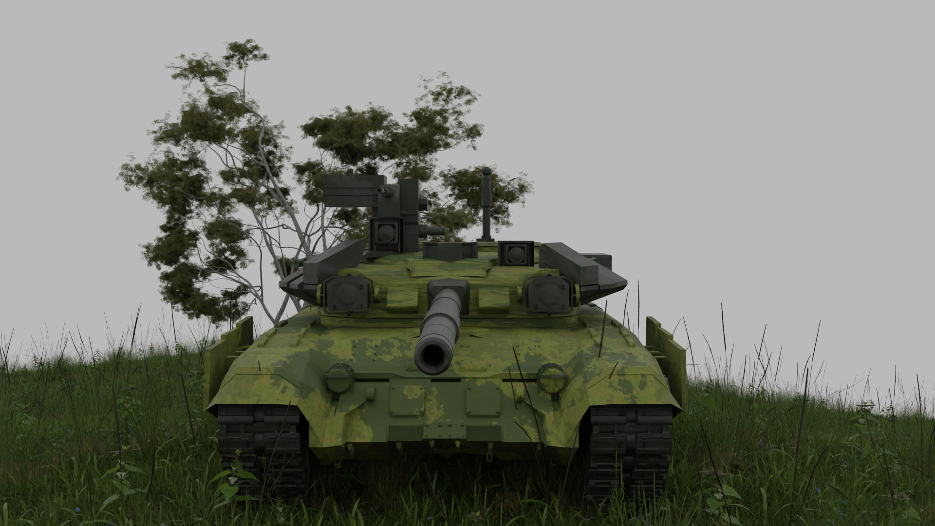 T90 M Low-poly 3D model_12