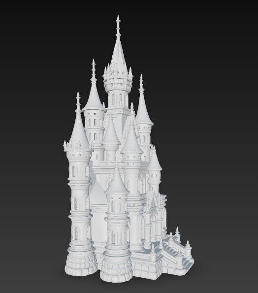 The Magic of Gothic Architecture at Home Detailed Gothic Castle  3D print model_1