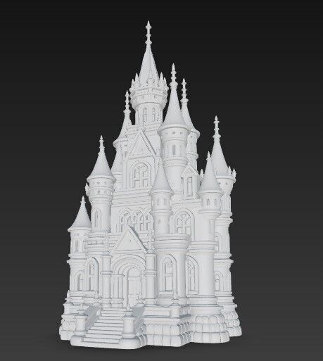 The Magic of Gothic Architecture at Home Detailed Gothic Castle  3D print model_12