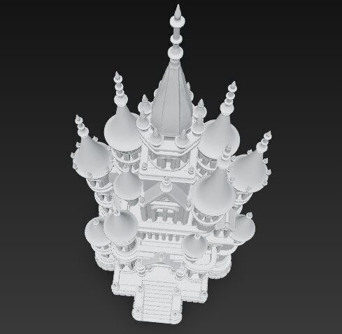 The Magic of Gothic Architecture at Home Detailed Gothic Castle  3D print model_13