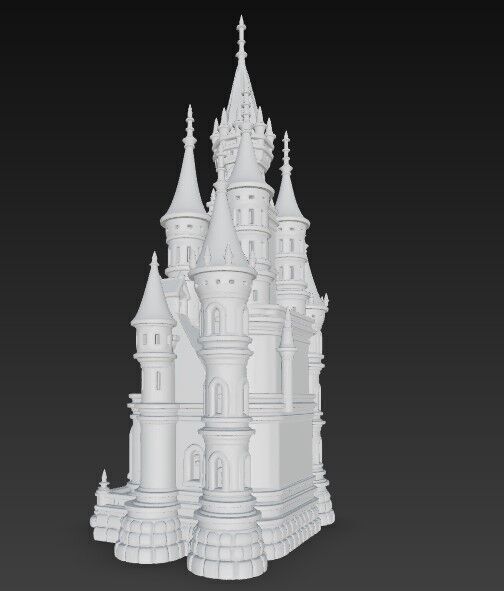 The Magic of Gothic Architecture at Home Detailed Gothic Castle  3D print model_10