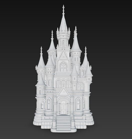 The Magic of Gothic Architecture at Home Detailed Gothic Castle  3D print model_4