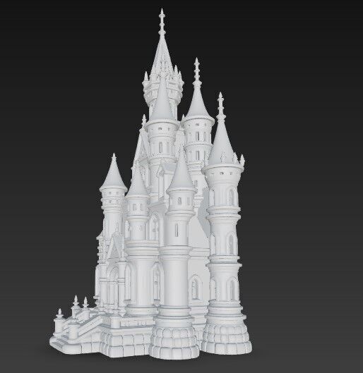 The Magic of Gothic Architecture at Home Detailed Gothic Castle  3D print model_11