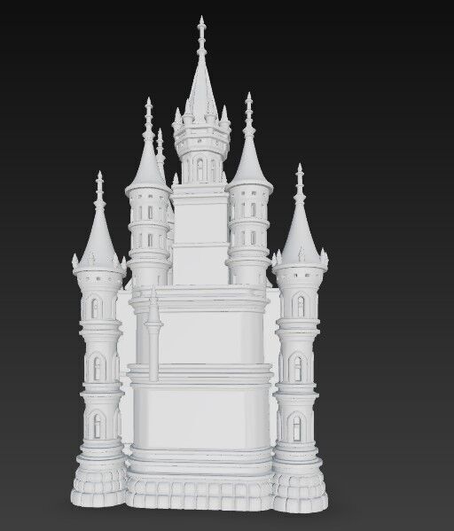 The Magic of Gothic Architecture at Home Detailed Gothic Castle  3D print model_8