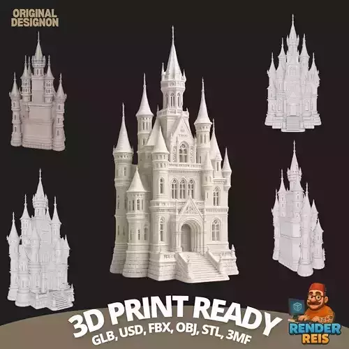 The Magic of Gothic Architecture at Home Detailed Gothic Castle  3D print model