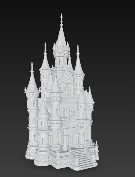 The Magic of Gothic Architecture at Home Detailed Gothic Castle  3D print model_5