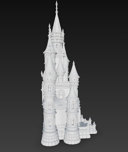 The Magic of Gothic Architecture at Home Detailed Gothic Castle  3D print model_6
