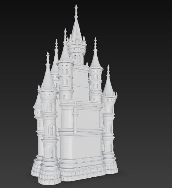 The Magic of Gothic Architecture at Home Detailed Gothic Castle  3D print model_9