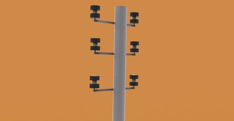 Power Pole 3D print model_4