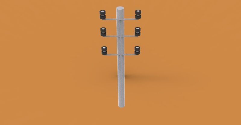 Power Pole 3D print model_6