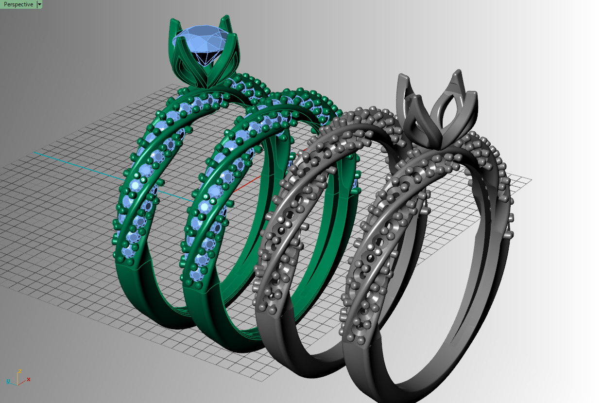 Spiral Solitaire Ring 3D print model_15