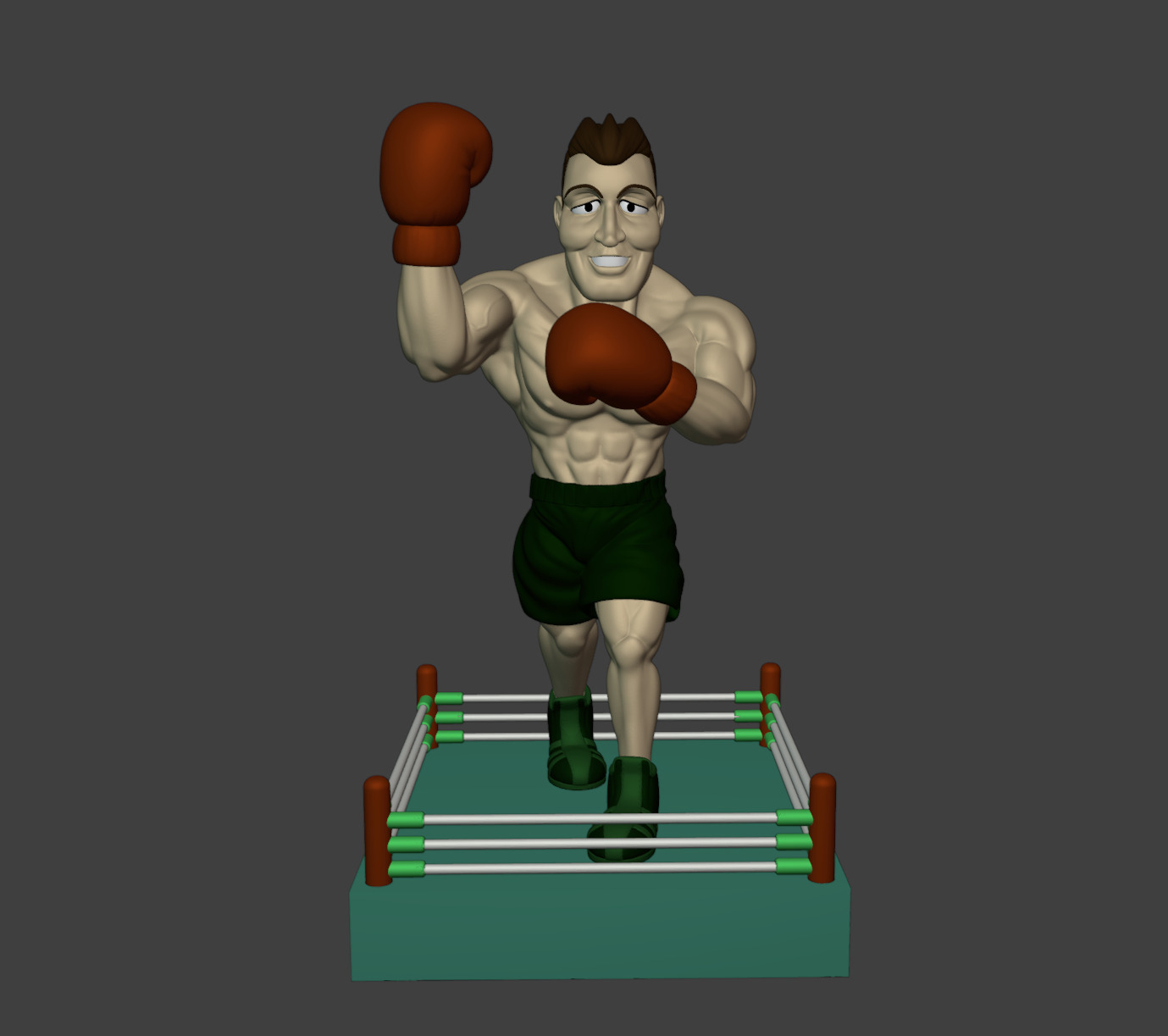 Punch Out Mike Tyson Piston Honda and Mr Dream 3D print model_8