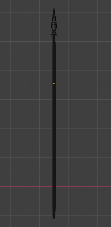 high Details Low-Poly Spear- 800 Polygons  Free low-poly 3D model_4