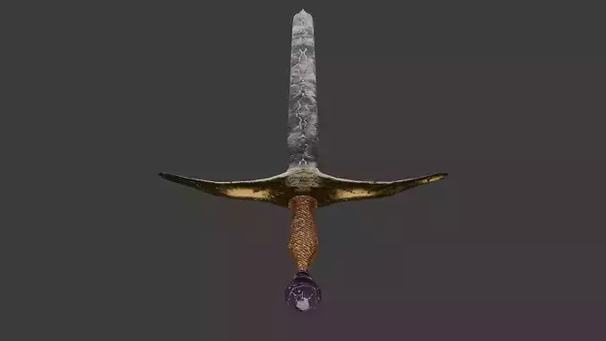 high Details Low-Poly sword- 876 Polygons 