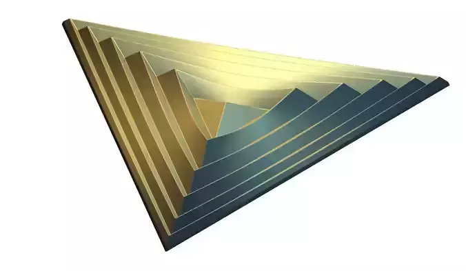  Equilateral Triangle Model 3D print model
