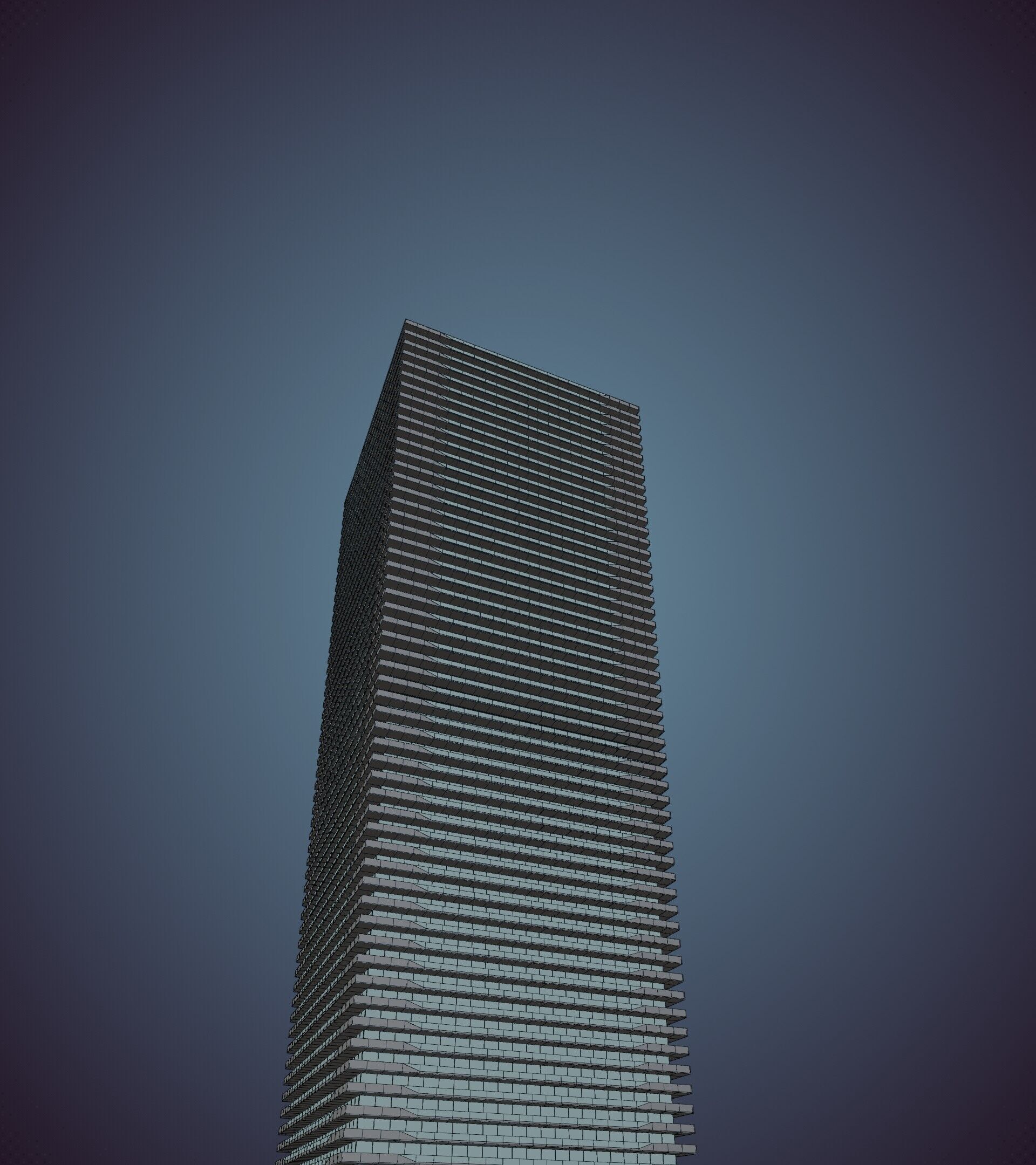 Parametric Building 1a12 3D model_45