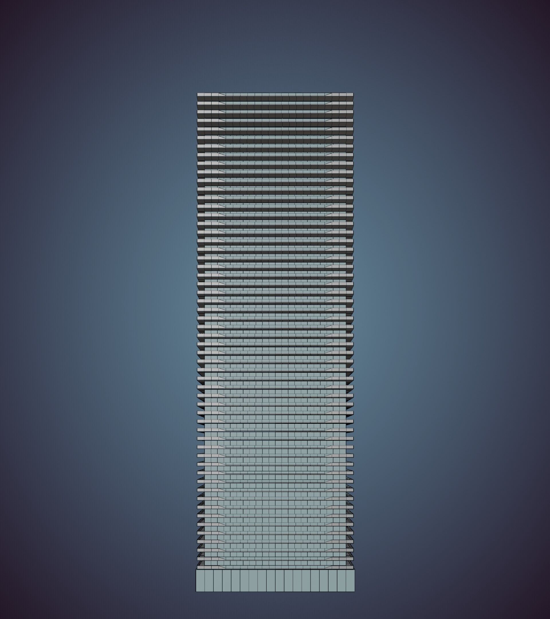 Parametric Building 1a12 3D model_41